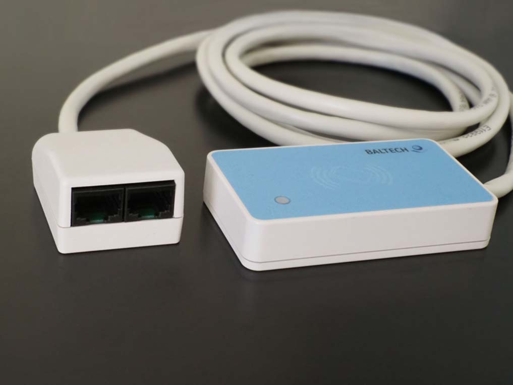 BALTECH RFID Leser ID-engine XE mit Ethernet-Anschluss, 2-Port-Switch und PoE (oder 5V-Versorgung)