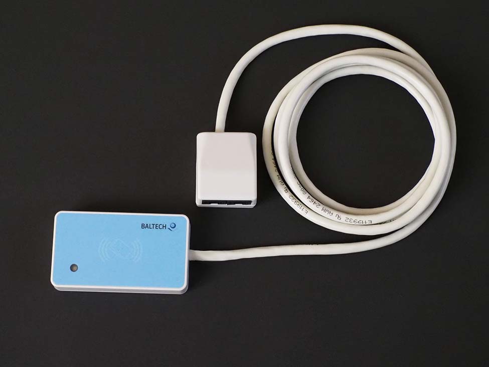 BALTECH RFID Leser ID-engine XE mit Ethernet-Anschluss, 2-Port-Switch und PoE (oder 5V-Versorgung)