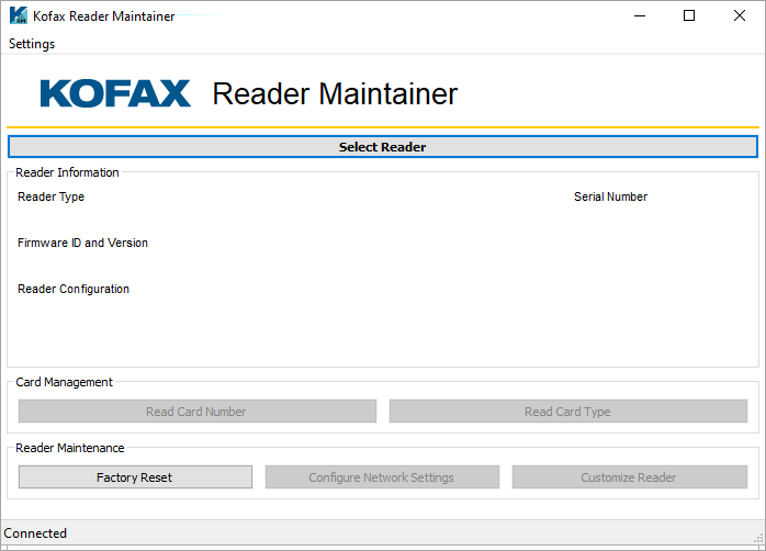 Reader Maintainer by BALTECH for print management readers