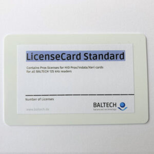 BALTECH LicenseCard Standard to deploy a Prox license on an RFID reader